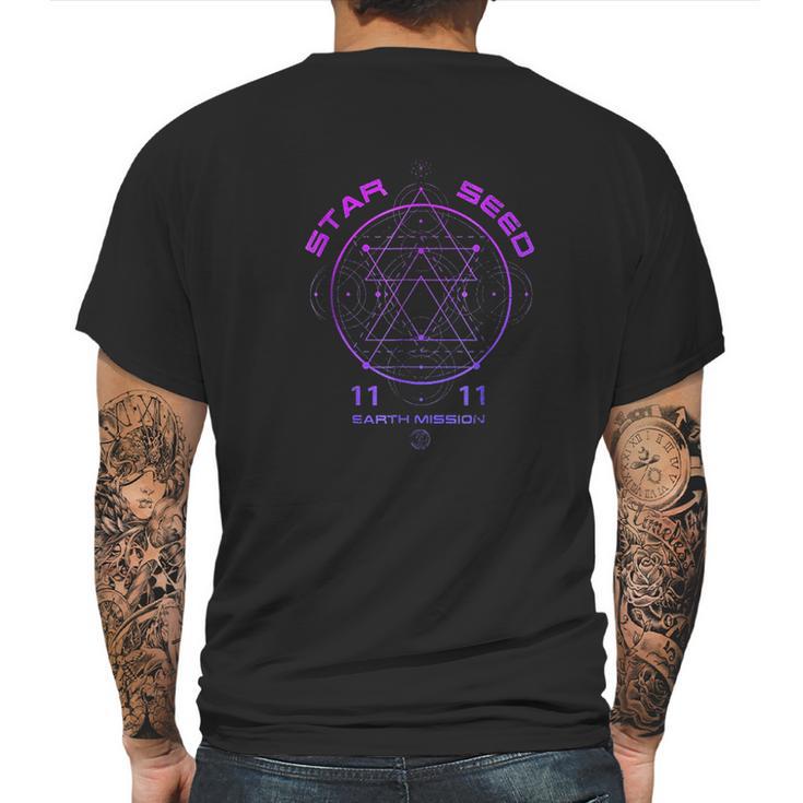 Starseed Sacred Geometry Mens Back Print T-shirt