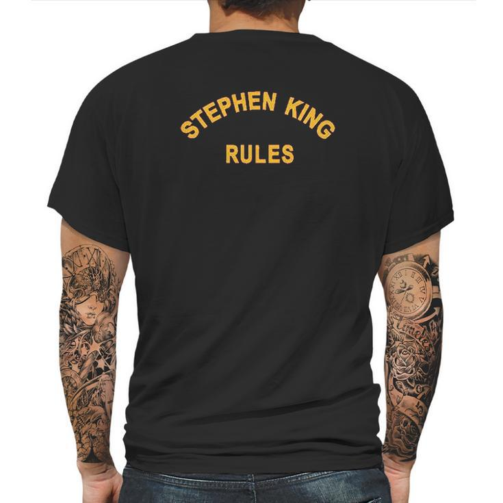 Stephen King Rules Horror Movie Book Merchandise Graphic Mens Back Print T-shirt
