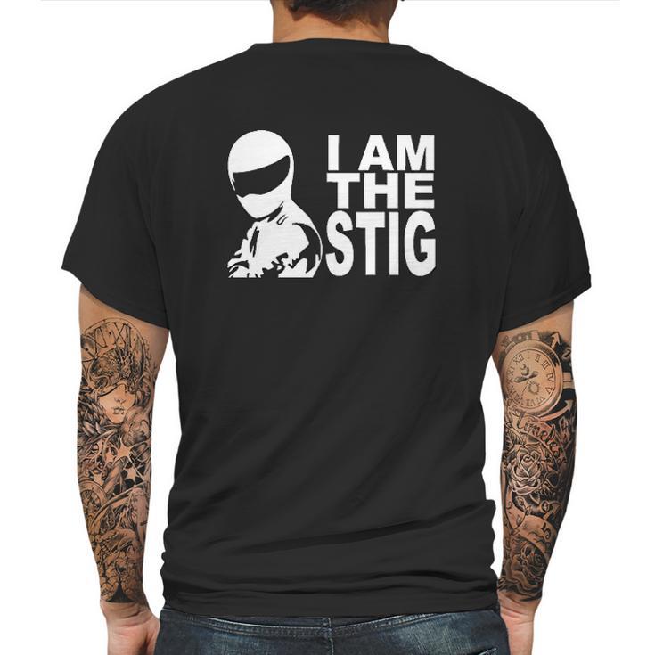 I Am The Stig Mens Back Print T-shirt