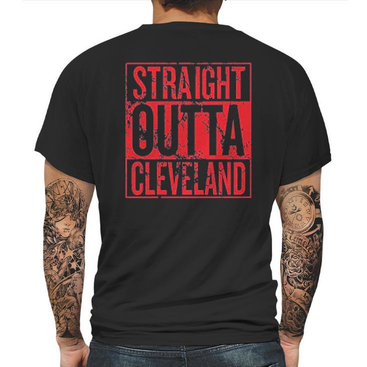 Straight Outta Hometown Pride Fantasy Baseball Fans Mens Back Print T-shirt