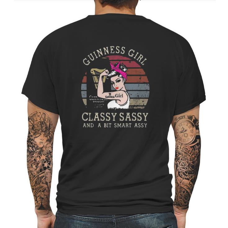 Strong Guinness Girl Classy Sassy And A Bit Smart Assy Vintage Shirt Mens Back Print T-shirt