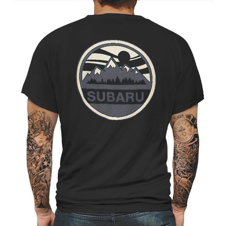 Subaru Official Wild Mountains Mens Back Print T-shirt