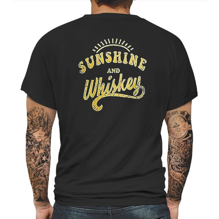 Sunrise And Wishkey Mens Back Print T-shirt