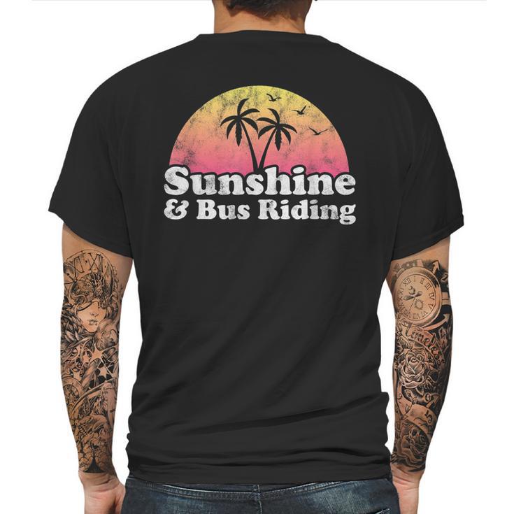 Sunshine And Bus Riding Mens Back Print T-shirt