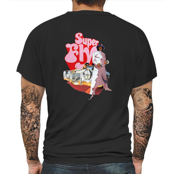 Superfly Retro Design Mens Back Print T-shirt