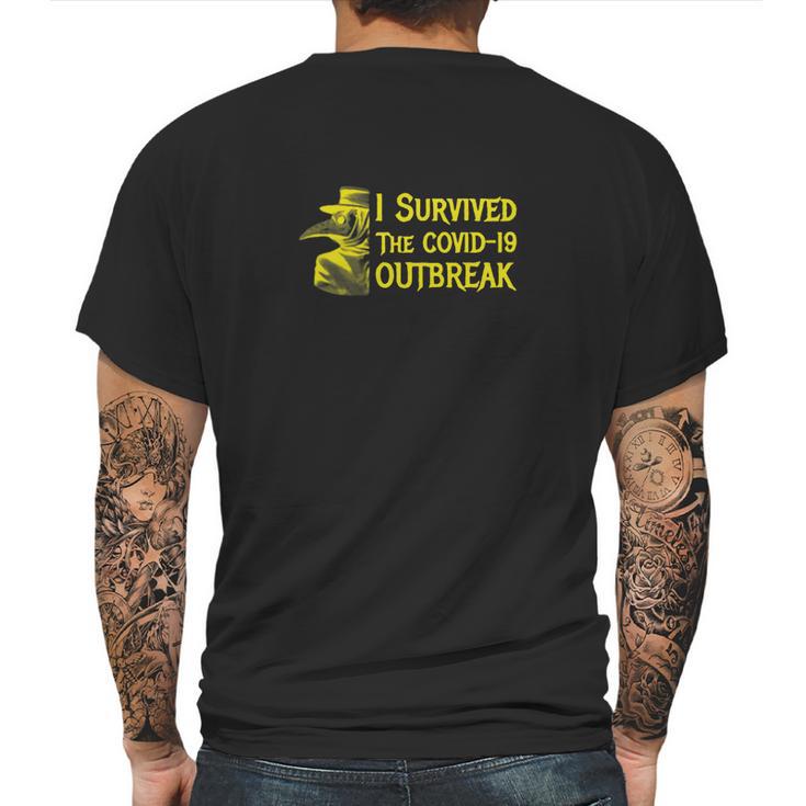 I Survived The Covid-19 Outbreak Mens Back Print T-shirt