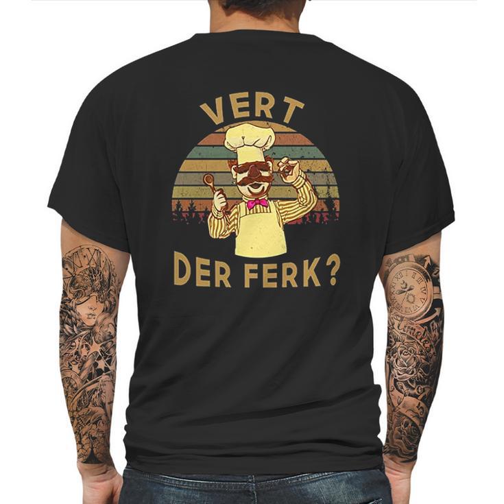 Swedish-Chef Vert-Der-Ferk Vintage Mens Back Print T-shirt