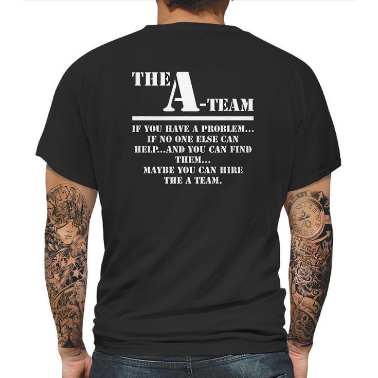 The A Team 80S Tv Show Soft Mens Back Print T-shirt