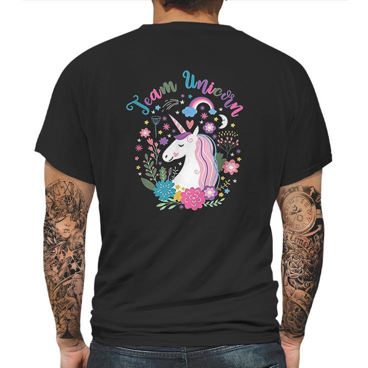 Team Unicorn   Magical Unicorn Mens Back Print T-shirt