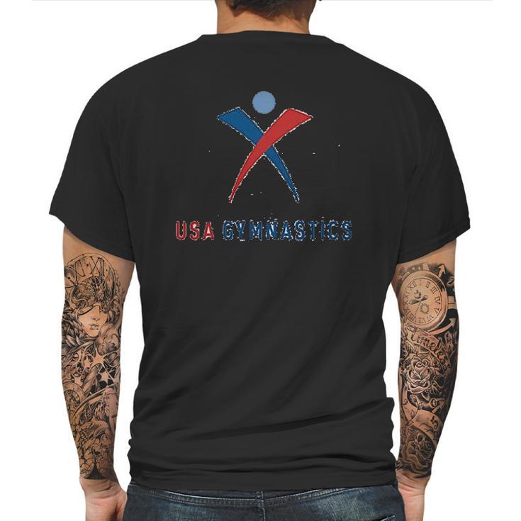 Team Usa Gymnastics Logo Mens Back Print T-shirt