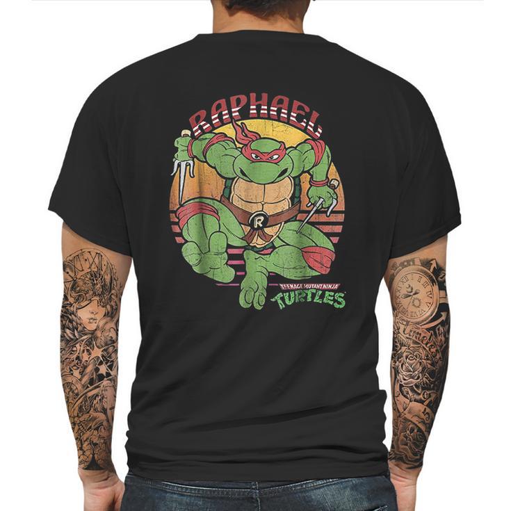 Teenage Mutant Ninja Turtles Raphael Sun Mens Back Print T-shirt