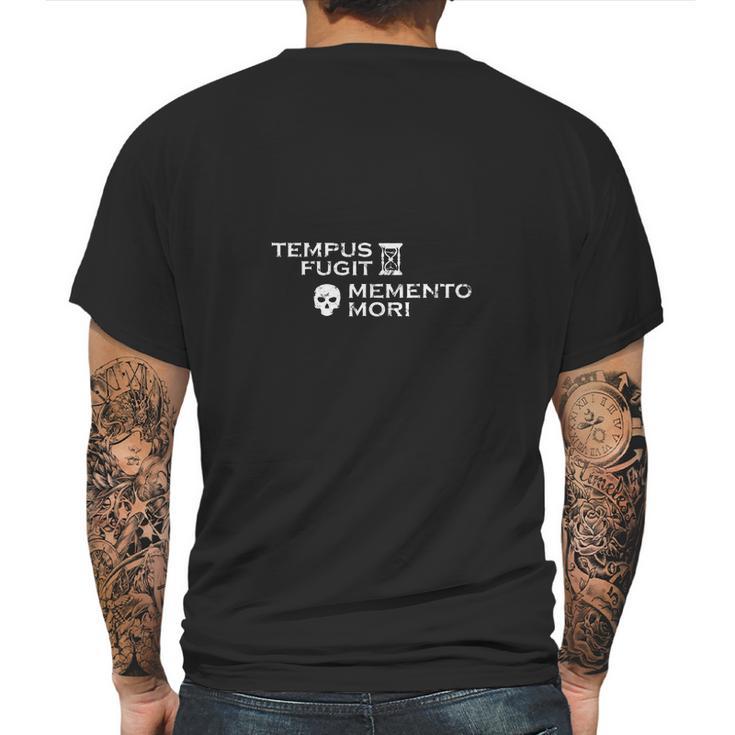 Tempus Fugit Memento Mori - Lateinische Weisheit Mens Back Print T-shirt