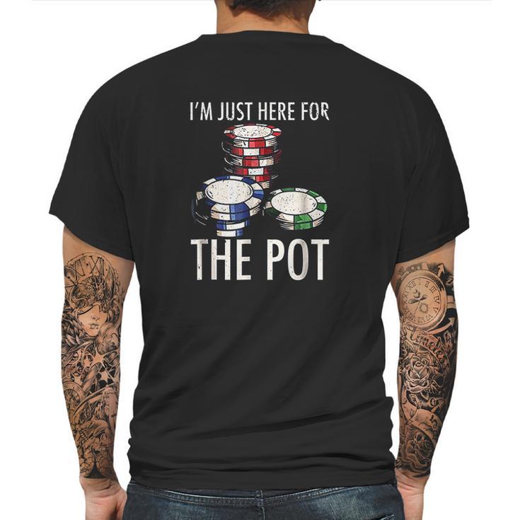 Texas Holdem Gambling Pot Cards Player Mens Back Print T-shirt