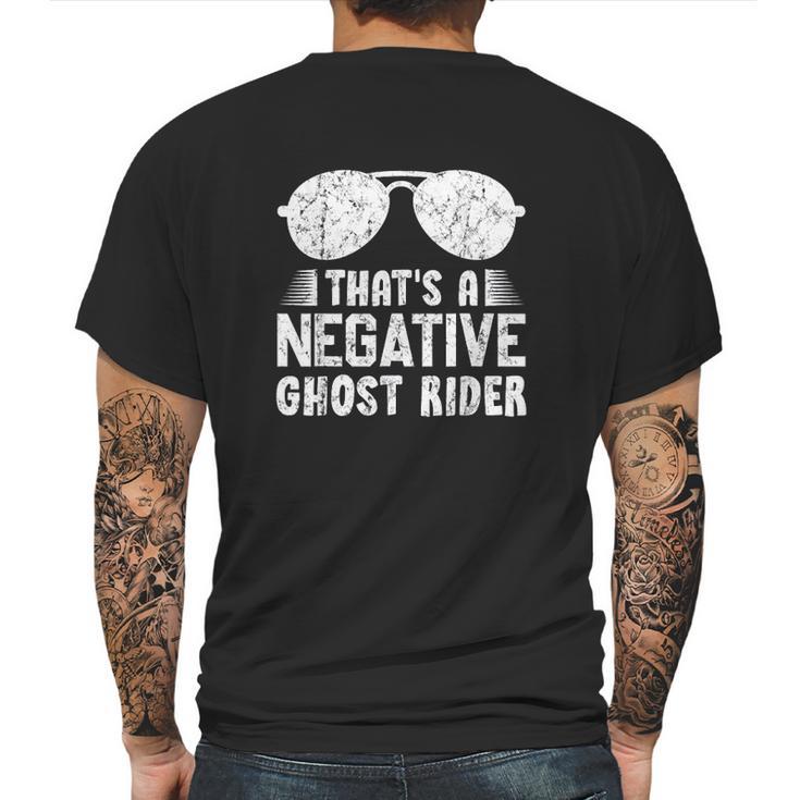 Thats A Negative Ghost Rider Pun Gift For Movie Lover Mens Back Print T-shirt