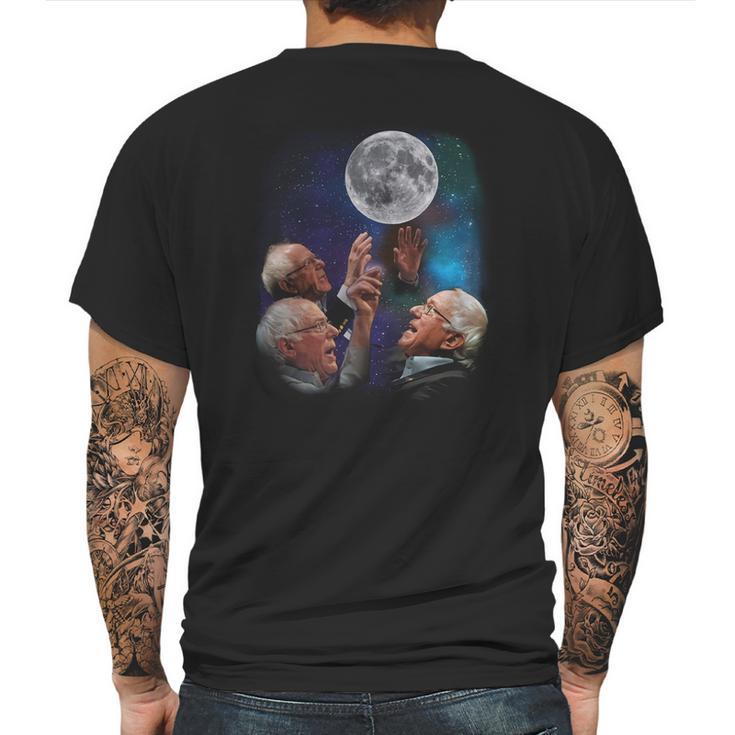 Three Bernie Sanders Moon Tshirt Mens Back Print T-shirt