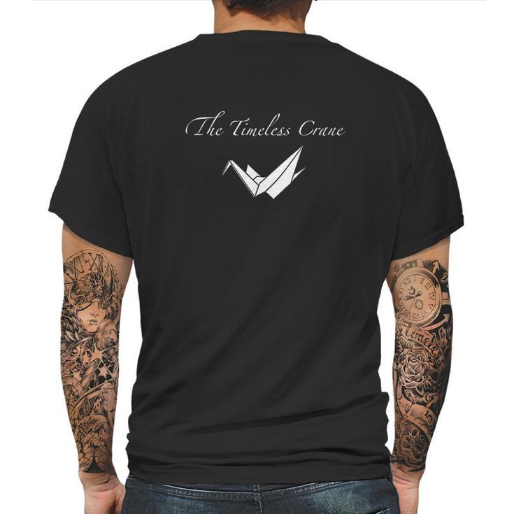 The Timeless Crane Origami Paper Crane Mens Back Print T-shirt