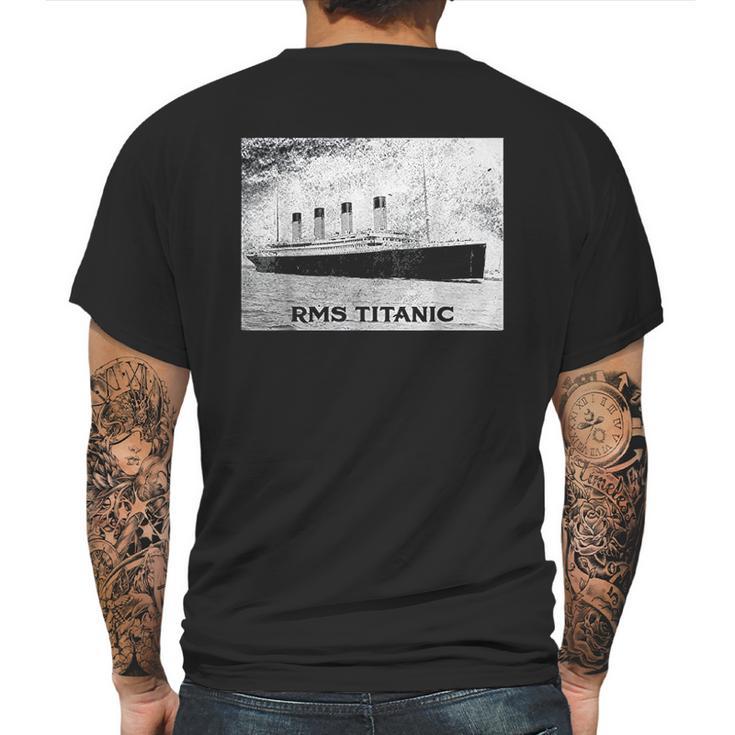 Titanic April 1912  Ship Voyage Atlantic Ocean Mens Back Print T-shirt