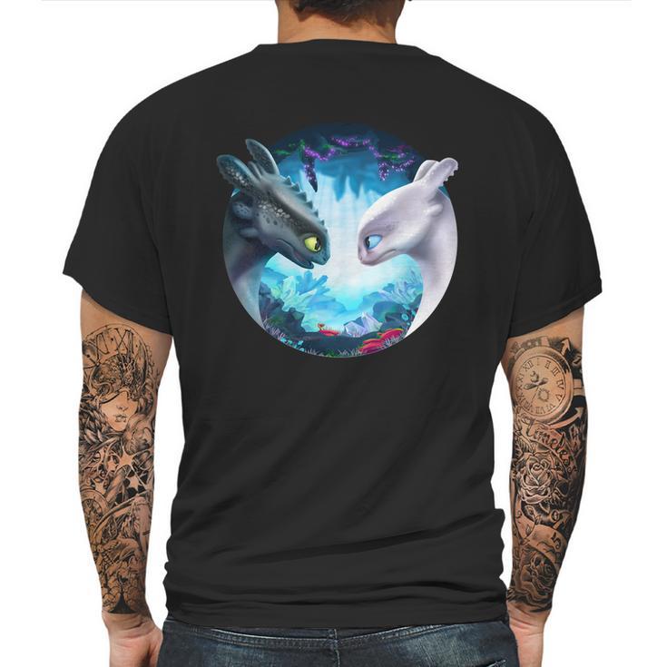 Toothless And Light Fury Mens Back Print T-shirt