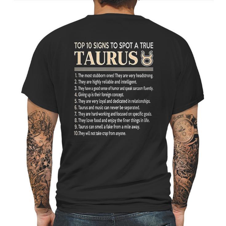 Top 10 Sings To Spot A True Taurus Mens Back Print T-shirt