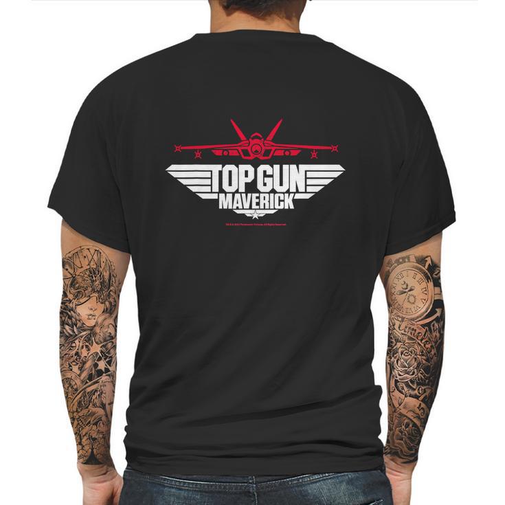 Top Gun Maverick Fighter Jet Mens Back Print T-shirt