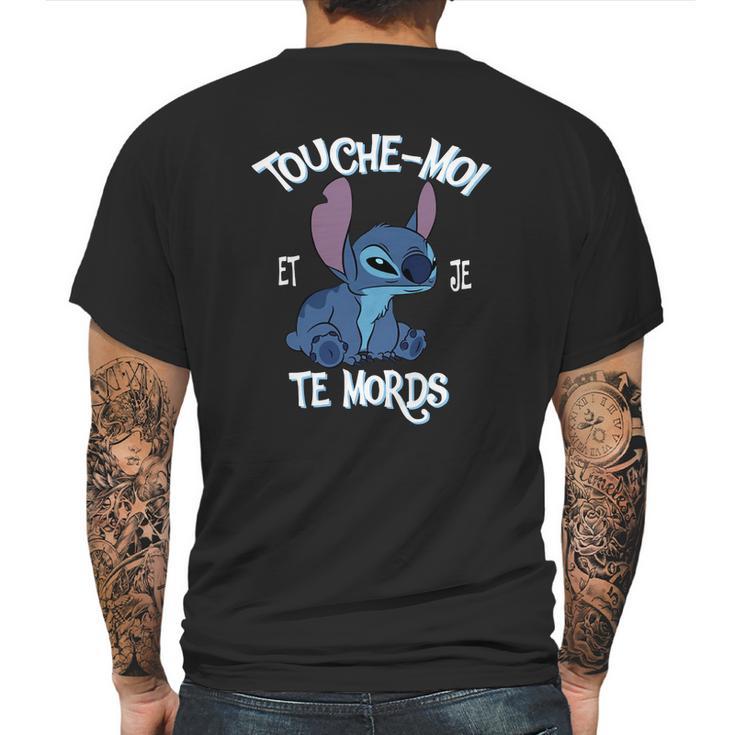 Touche Moi Te Mords Mens Back Print T-shirt