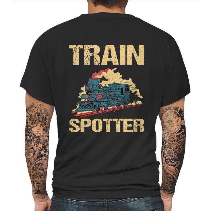 Trainspotter Design Trainspotting Steam Locomotive Gift Graphic Design Printed Casual Daily Basic Mens Back Print T-shirt