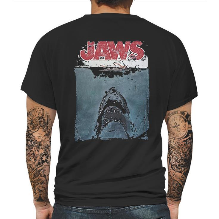 Trevco Jaws Title Mens Back Print T-shirt