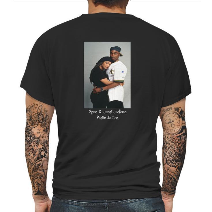 Tupac 2Pac & Janet Jackson Poetic Justice Mens Back Print T-shirt