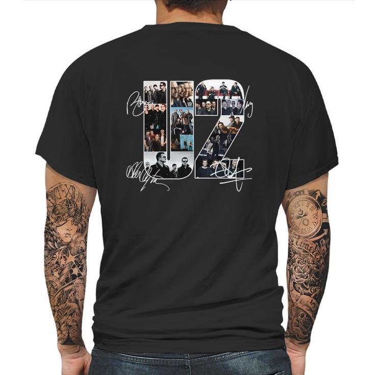 U2 Signatures Shirt Mens Back Print T-shirt