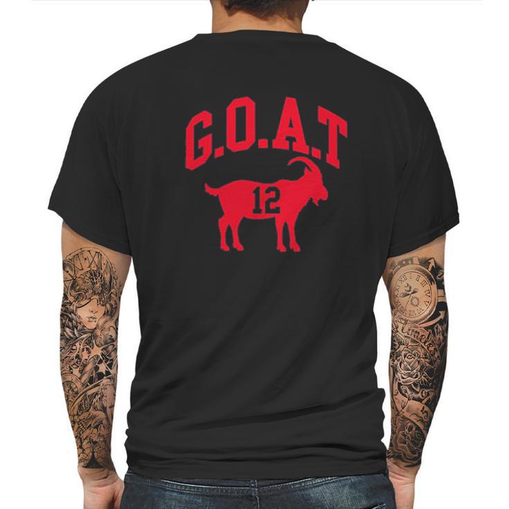 Ugp Campus Apparel Goat Greatest Of All Time New England Football Mens Back Print T-shirt