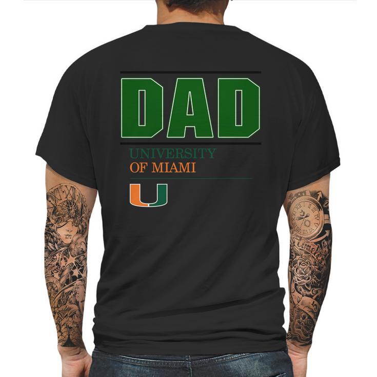 University Of Miami Proud Dad Parents Day 2020 Mens Back Print T-shirt