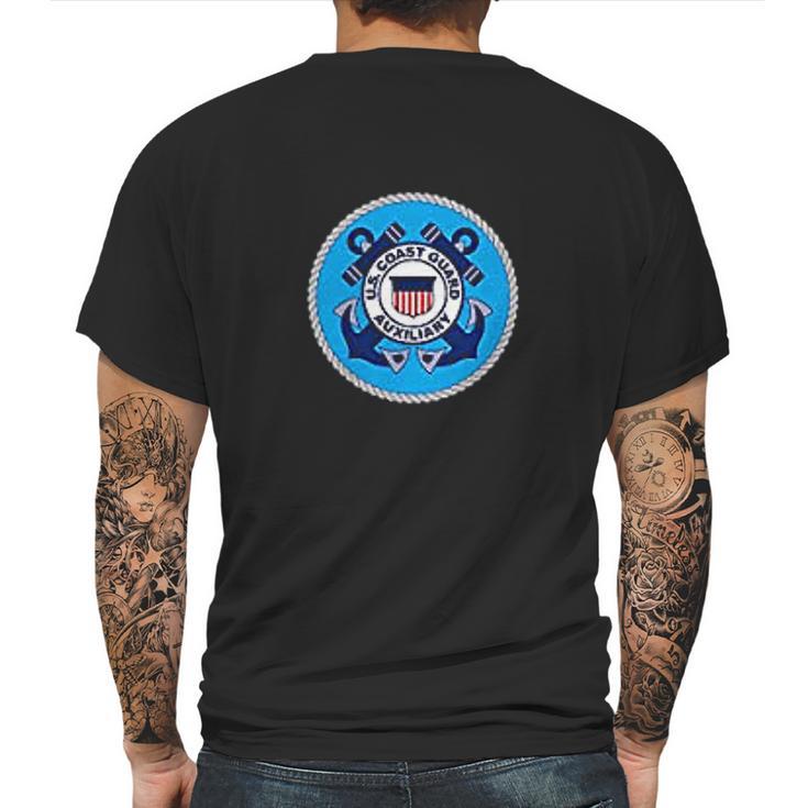 Us Coast Guard Auxiliary Homeland Security Patch Mens Back Print T-shirt