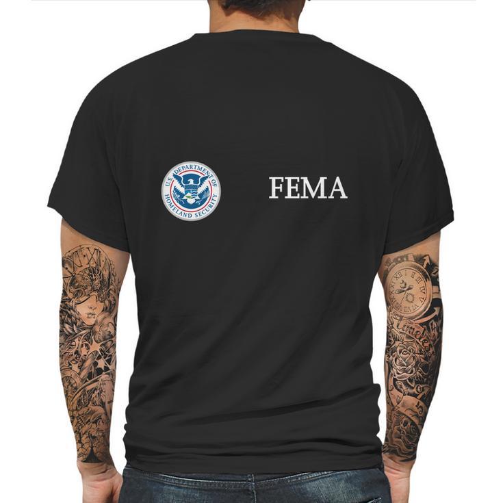 Us Homeland Security   Fema Mens Back Print T-shirt