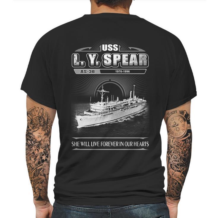 Uss L Y Spear As 36 She Will Live Forever In Our Heart Mens Back Print T-shirt