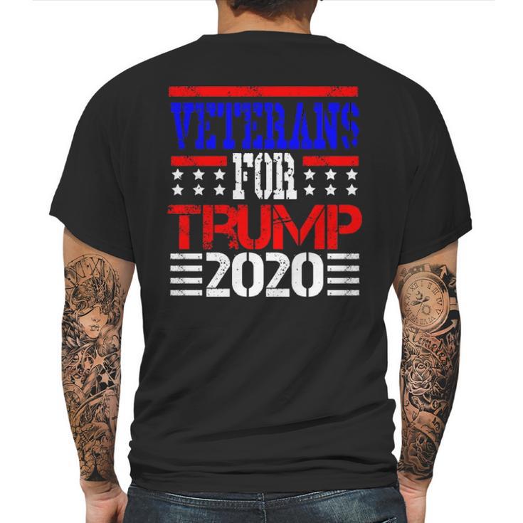 Veterans For Trump 2020 Vets Presidential Election Mens Back Print T-shirt