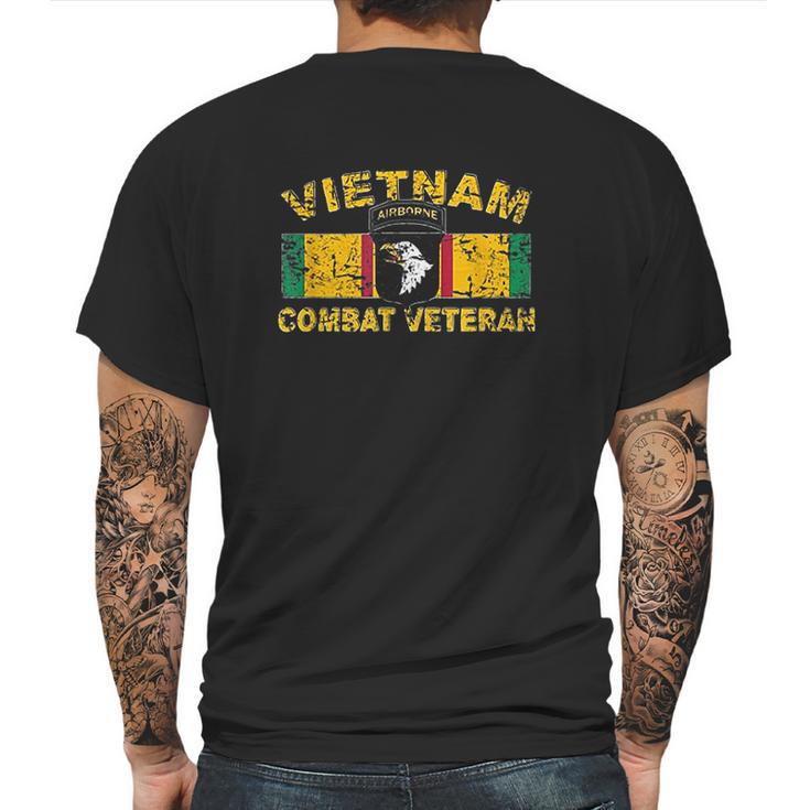 Vietnam Combat Veteran Mens Back Print T-shirt