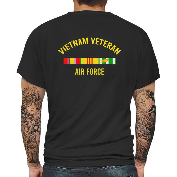 Vietnam Veteran Airforce Award Ribbon Bar Cool Soldier Gift Pullover Hoodie Mens Back Print T-shirt