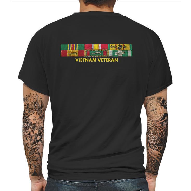 Vietnam Veteran Emblem Mens Back Print T-shirt