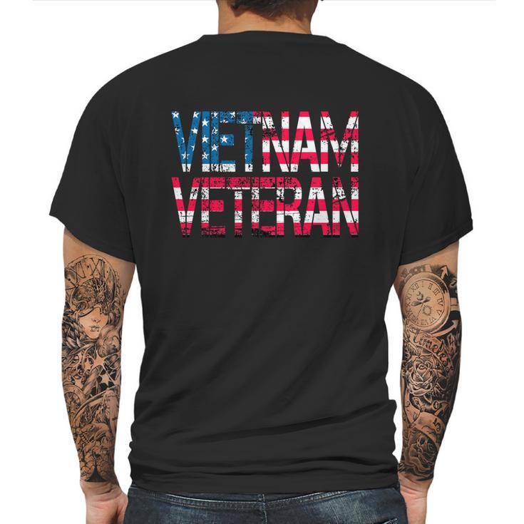 Vietnam Veteran Vintage Us Flag Vietnam Vets Gift Cool Gift Graphic Design Printed Casual Daily Basic Mens Back Print T-shirt