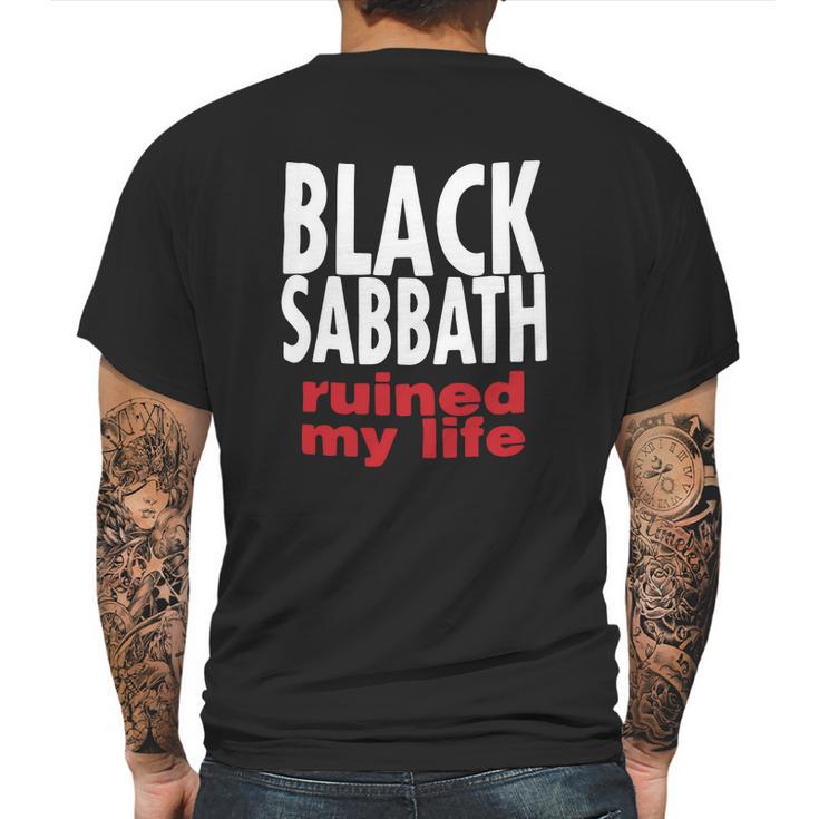 Vintage 1990S Black Sabbath Ruined My Life Mens Back Print T-shirt