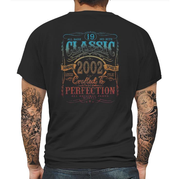 Vintage 2002 Limited Edition Gift 19 Years Old 19Th Birthday Mens Back Print T-shirt