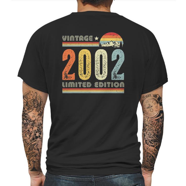 Vintage 2002 Made In 2002 20Th Birthday 20 Years Old Mens Back Print T-shirt