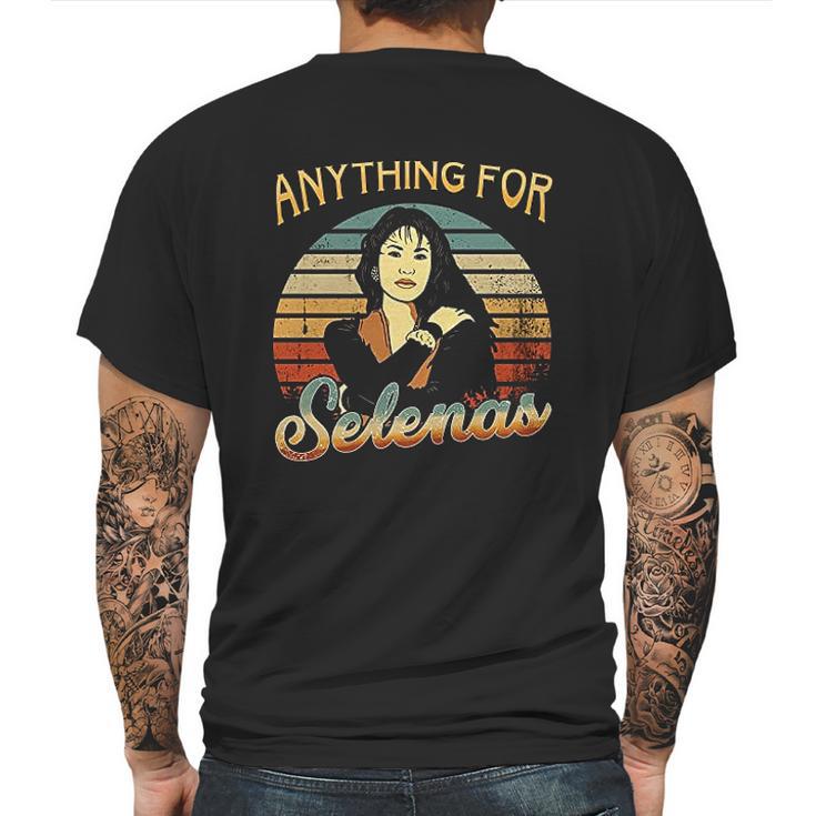 Vintage Anything For Selenas Lovers Mens Back Print T-shirt