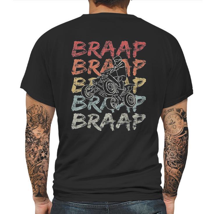 Vintage Braap Quad Biker Mens Back Print T-shirt