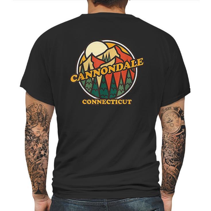 Vintage Cannondale Connecticut Mountain Hiking Souvenir Mens Back Print T-shirt