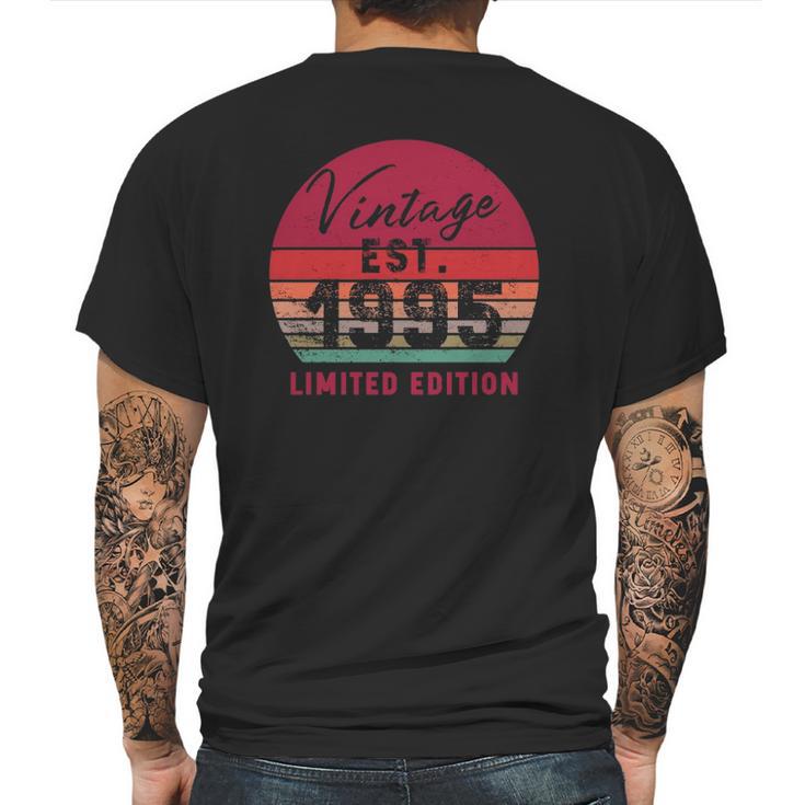 Vintage Est 1995 Limited Edition 27 Years Old 27Th Birthday Mens Back Print T-shirt