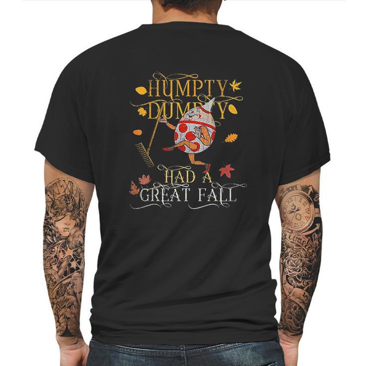 Vintage Fall Colors Humpty Dumpty Had A Great Fall Funny Mens Back Print T-shirt