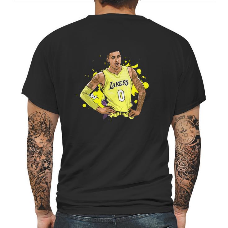 Vintage Graphic Kyle Kuzma Lakers Team Artwork Mens Back Print T-shirt