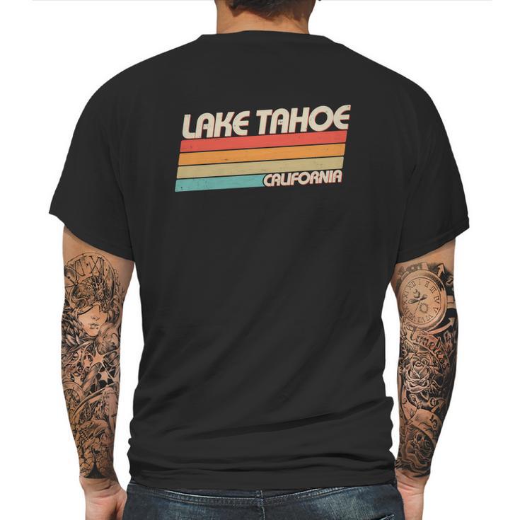 Vintage Lake Tahoe California Logo Mens Back Print T-shirt