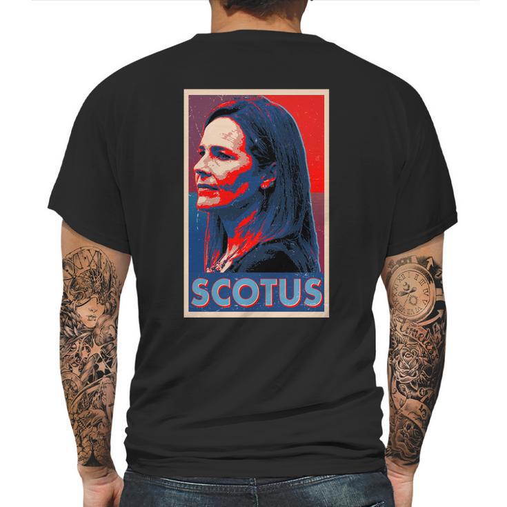 Vintage Scotus Amy Coney Barrett Poster Mens Back Print T-shirt